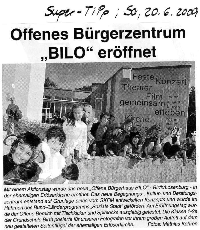 Bilo eröffnet